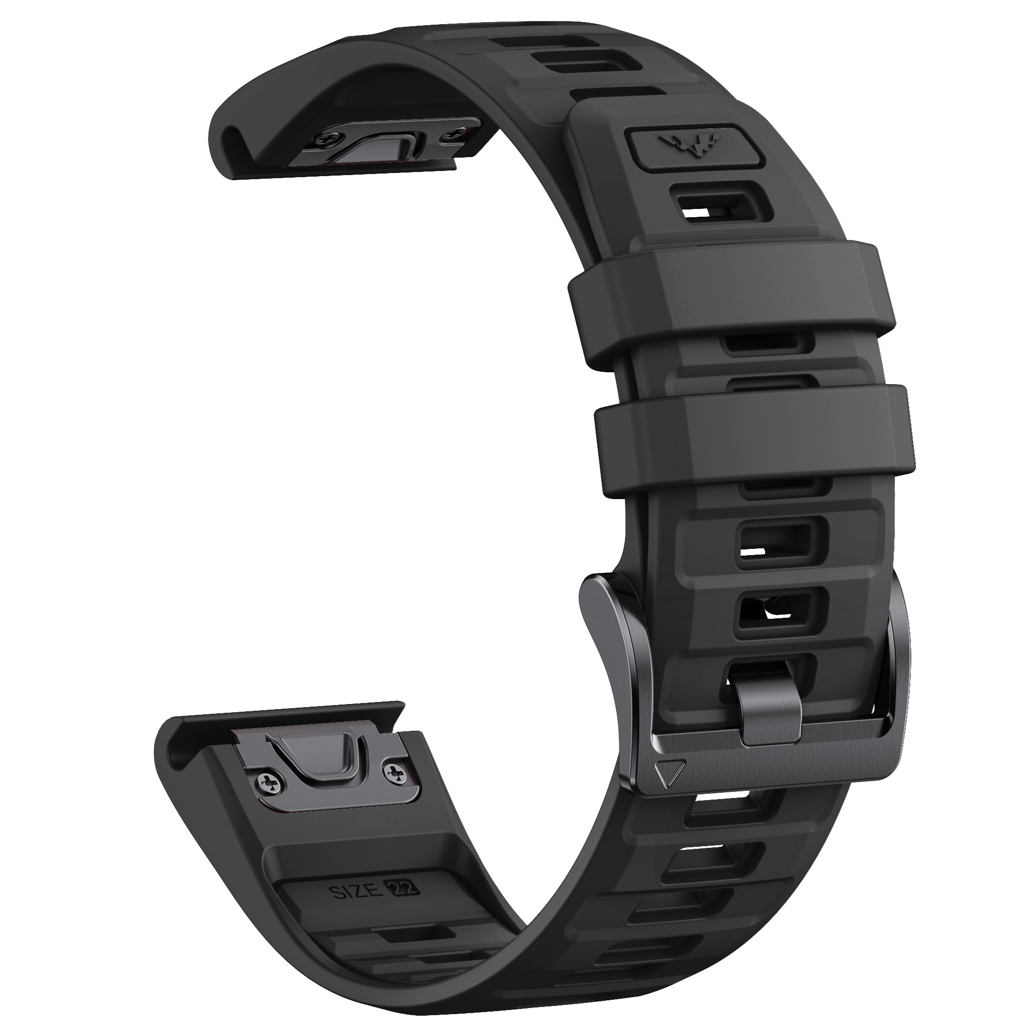 QuickFit 26mm Soft Silicone Strap for Garmin Fenix 8 (51mm)/7X/6X