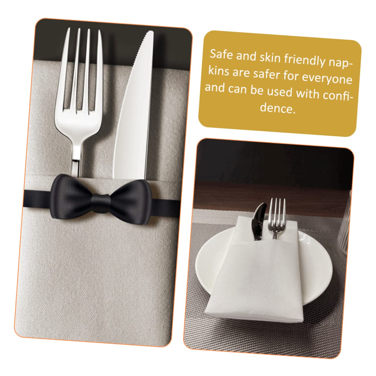 MAGICLULU Servilletas de Papel Desechables White para Cena Diseño Grueso y Elegante, 50 Piezas, Amigables, Ideales para Banquetes y Entretenimiento Diario