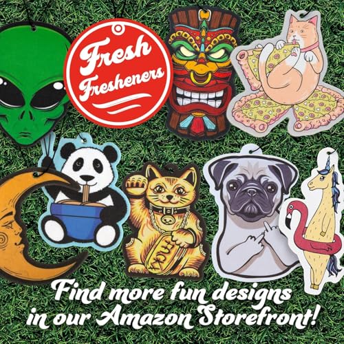 Image of Surf Love California Dreamin' 4-Pack Car Air Fresheners Scented With Premium Oils By Fresh Fresheners