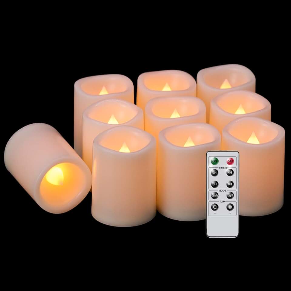 votive flameless candles with remote