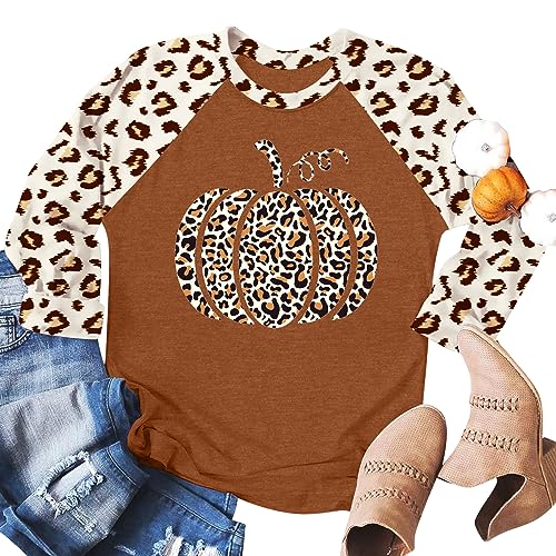 HDLTE Plus Size Pumpkin Shirts Women Halloween Thanksgiving Fall Shirt 20254