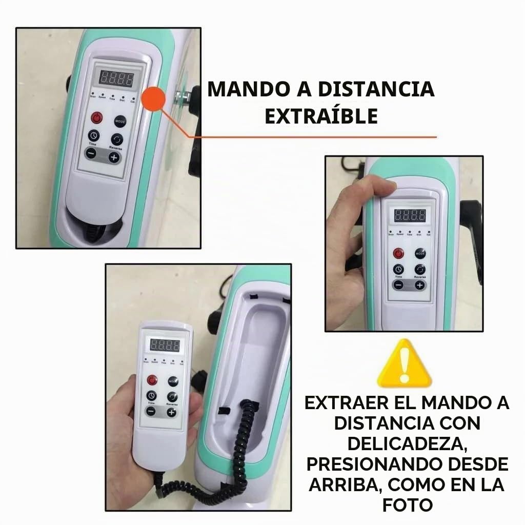 MedPlus - Pedalero eléctrico para Terapia de rehabilitación, Mini cicloette gnastico Activo y pasivo asistido para Brazos y piernas con Ordenador de a Bordo