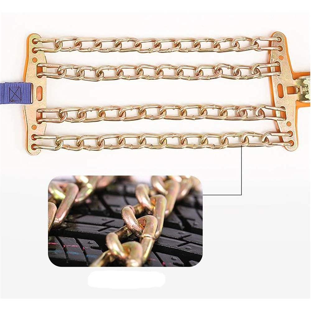 Amazon.co.jp: 車のタイヤスノーチェーンオフロード車SUV自動締め付けユニバーサルカーアイアンスノーチェーン スノーレインウィンターツール男性用女性用、4個6個8個タイヤブロック、安全で快適 : スポーツ＆アウトドア