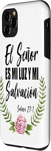 Miniatura 29 de iPhone X/XS El Señor Es Mi Luz Española Biblia Cristiana Biblia Cristiana Caso