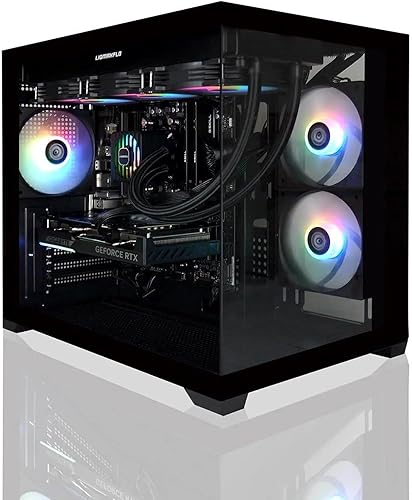 AVGPC Hellfire Gaming PC AMD Ryzen 5 9600X; Radeon RX 9060 XT 16GB VRAM; 32GB DDR RAM; 1 TB NVME M.2 SSD; enfriador líquido AIO de 14.173 in;