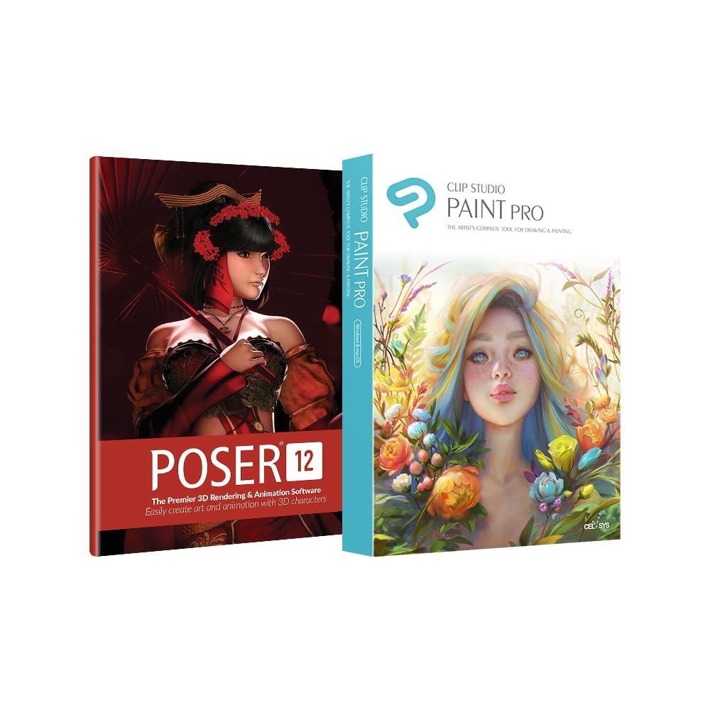 【新品未開封】CLIP STUDIO PAINT PRO Clip Studio Paint Pro + Poser Pacote com 12 : Amazon.com.br