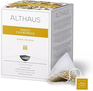 Althaus Tee FANCY CHAMOMILE⋅ Kräutertee im Pyramidenbeutel PYRA PACK ⋅ Naturbelassener Kamillentee mit einem Hauch Zimt ⋅ ...