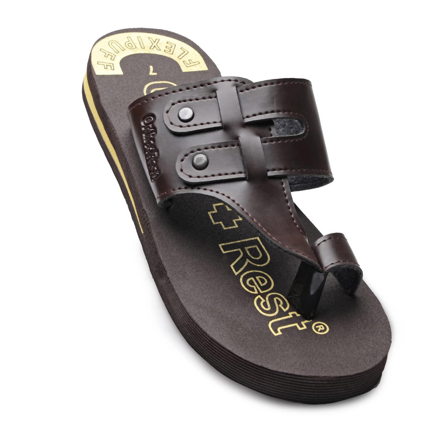 Ortho + Rest Extra Comfortable Ortho Slippers for Men Daily Use | Orthopedic Footwear |Casual Flip-Flops For Men (B084ZJZCNH) Amazon Price History, Amazon Price Tracker