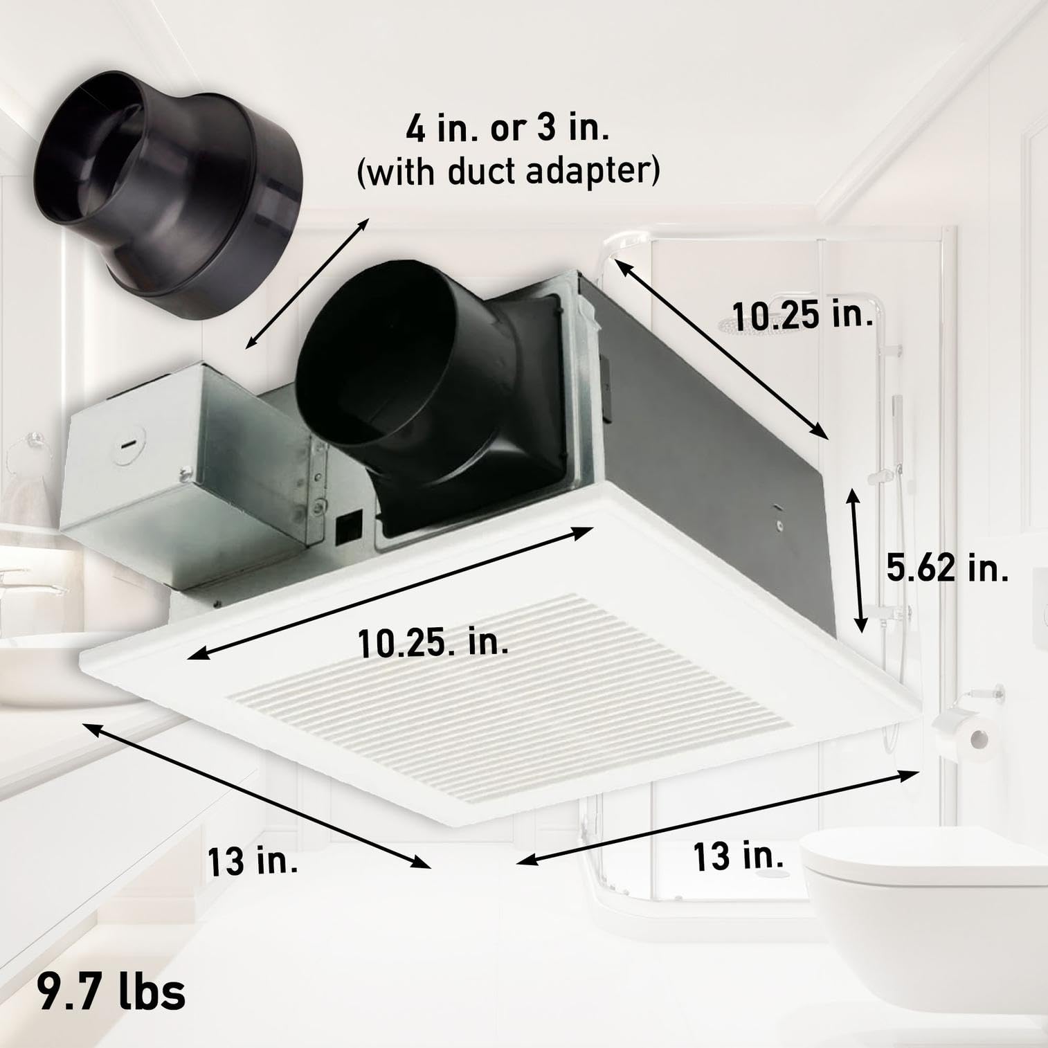 Panasonic WhisperFit DC Ventilation Fan with Condensation Sensor
