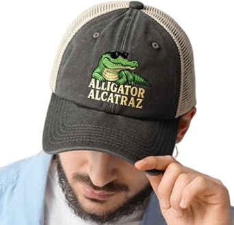 DAWCBVJQ Alligator Design Baseball Cap - Mens Adjustable Baseball Cap | Vintage Comfortable for Running, Golf, Hiking, Women Men and Kids