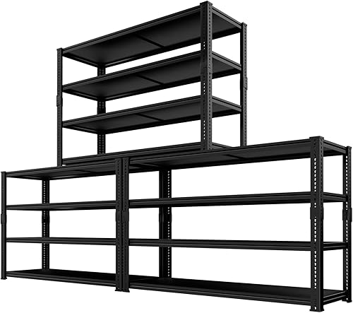 Miniatura 19 de Estantes de almacenamiento resistentes, 48 pulgadas de largo x 18 pulgadas de ancho x 72 pulgadas de alto, estantes de almacenamiento de garaje,