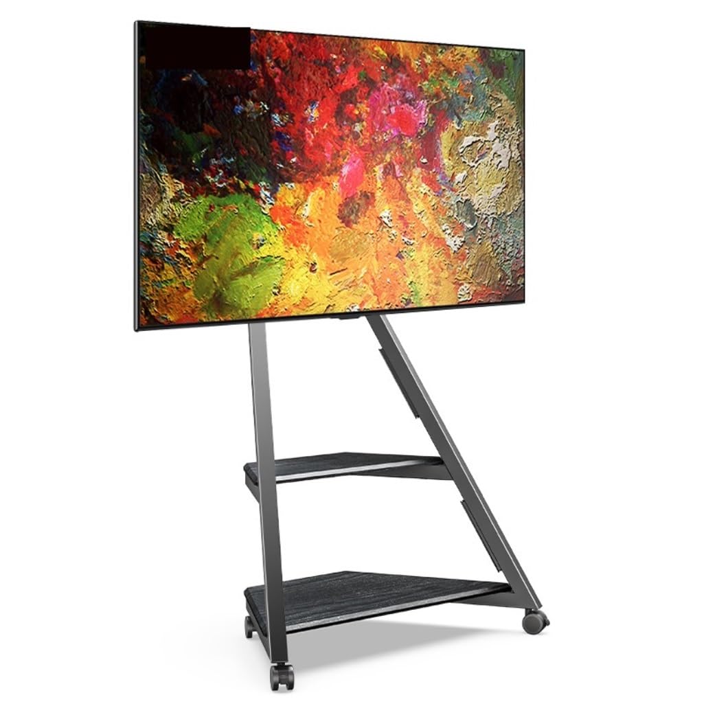 OLSKFUH Television Stands Tv Stand Tvstand Mobile Tv Stand For 32 To 65 Inch Tvs Floor Tv Cart Stand Height Adjustable Swivel Tv Rolling Stand With Storage Shelves Tv Bracket Tv,B-32