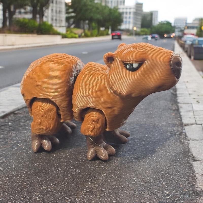 Articulated Capybara (b) | Home Décor and Office Desk Toys | Autism, ADHD, Sensory | 3D Printed Gift