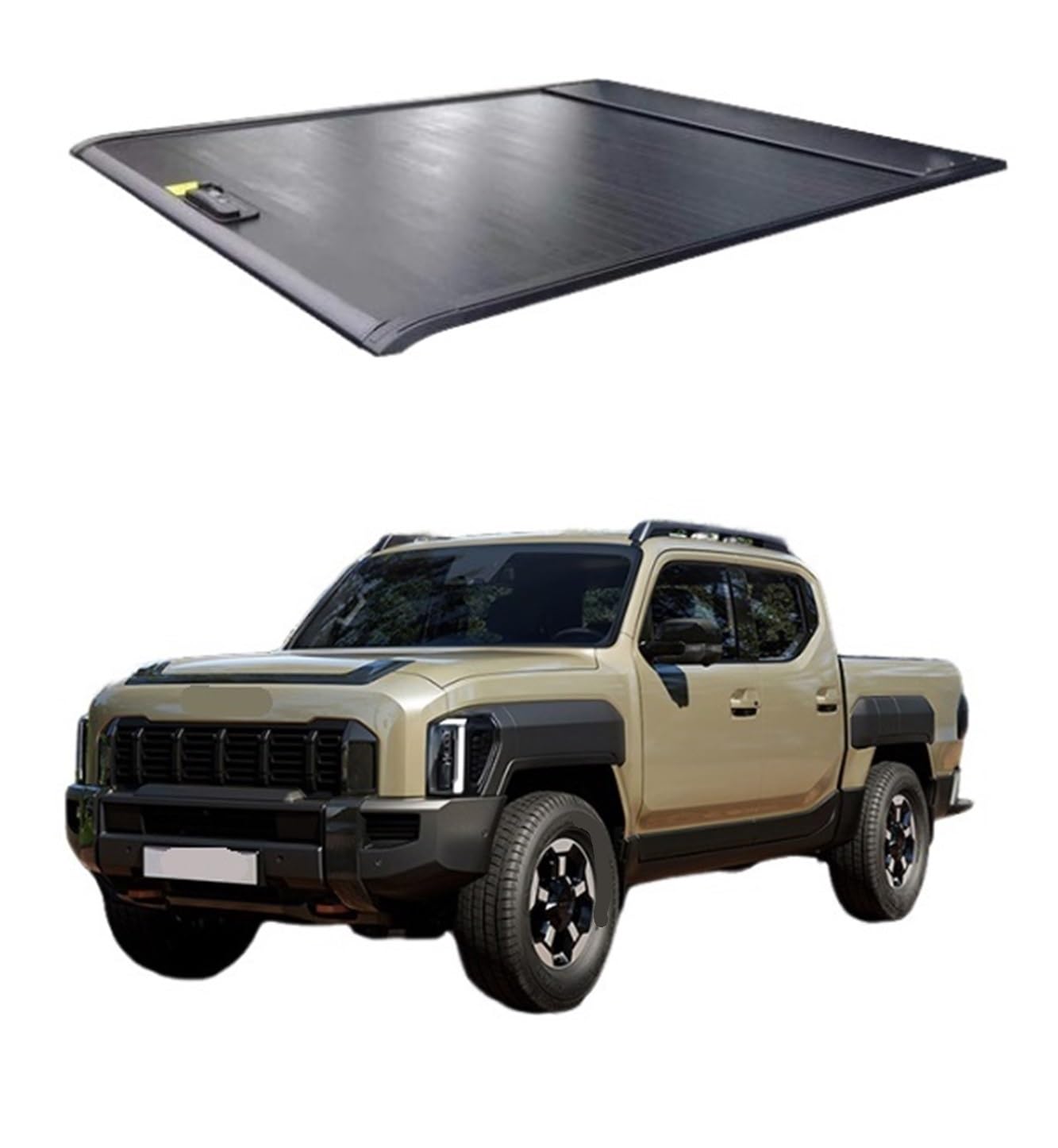 Für Kia Für Tasman Aluminiumlegierung Versenkbare Tonneau Abdeckung Harte Roller Pickup Bett Gepäckraumabdeckung