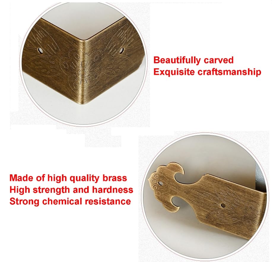 12 Stks Metalen Doos Hoek Protector Rand Veiligheid Bumpers Meubelhoek Cover Guard Side Lengte (Zwart 12 Stks Metalen Doos Hoek Protector Rand Veiligheid Bumpers Meubelhoek Cover Guard Side Lengte (Zwart