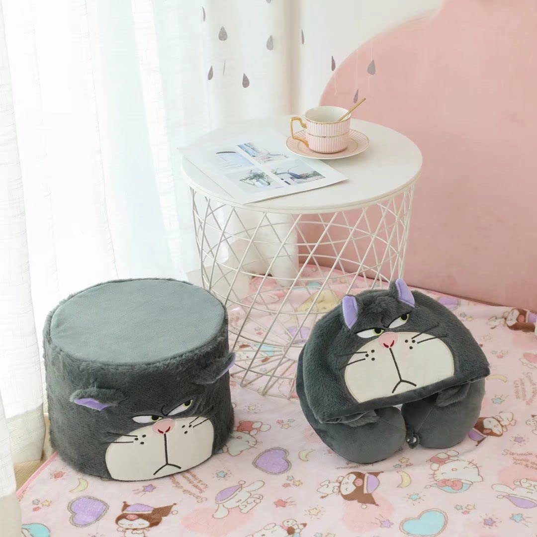 Amazon｜ルシファー 猫 シンデレラ 枕 お昼寝枕 携帯枕 ネックピロー