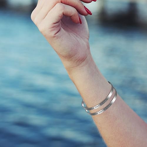 Miniatura 6 de Hicarer 18 pulseras ajustables de acero inoxidable para hacer joyas, 1/5 x 6 pulgadas, Acero inoxidable