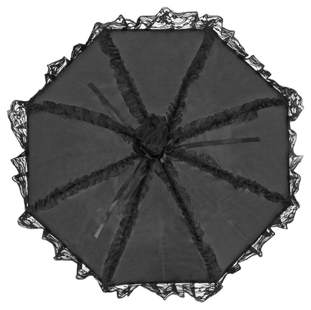 VON LILIENFELD® Ombrelle Mariée Femme Accessoire Petit Malisa Noir