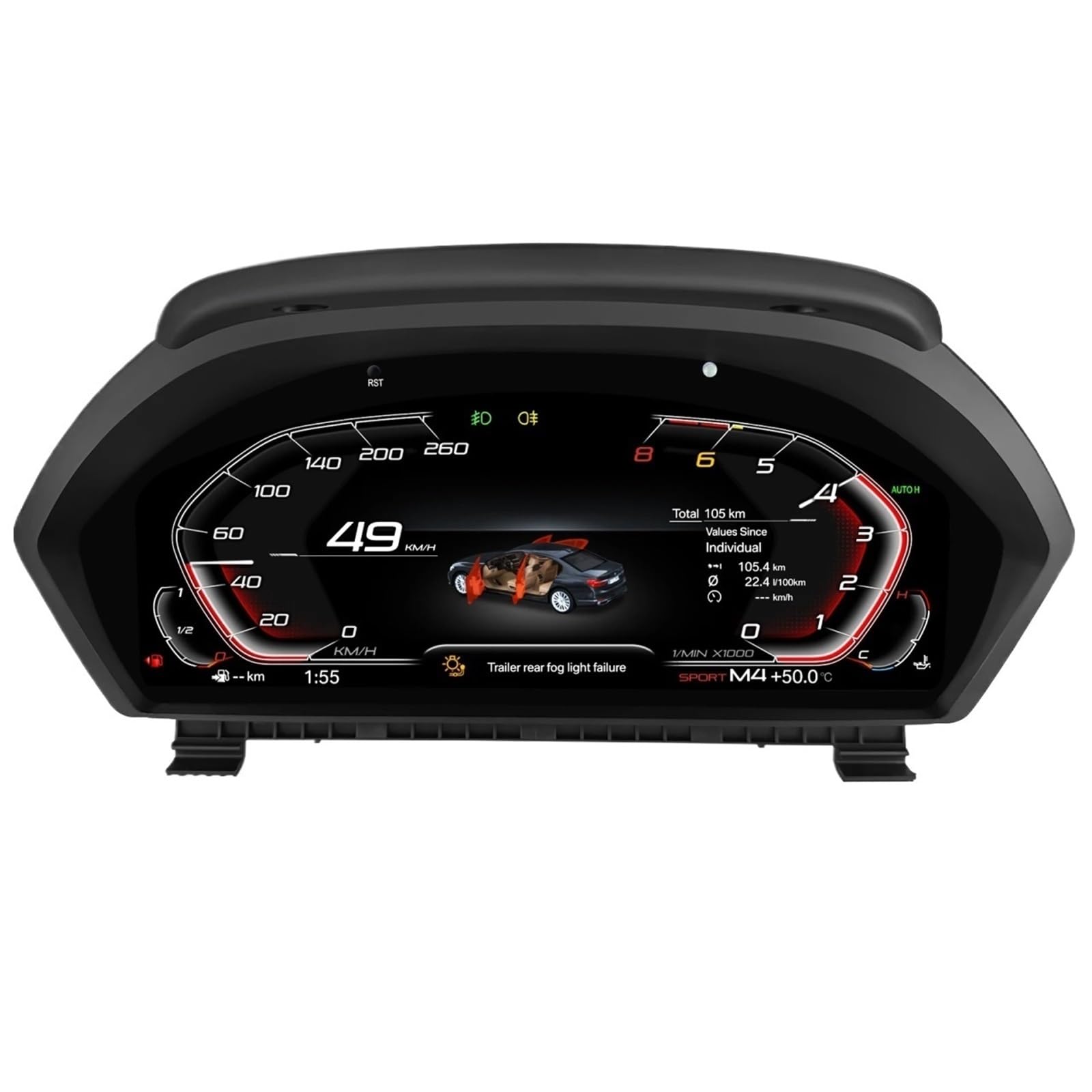 Cyfrowy miernik Do Bmw Serii 3/4 F30 GT-F34 F32 Wyświetlacz Head Up | 2013-2020 Styl Prędkościomierza12.3 Cal Cyfrowa Deska Rozdzielcza Samochodu