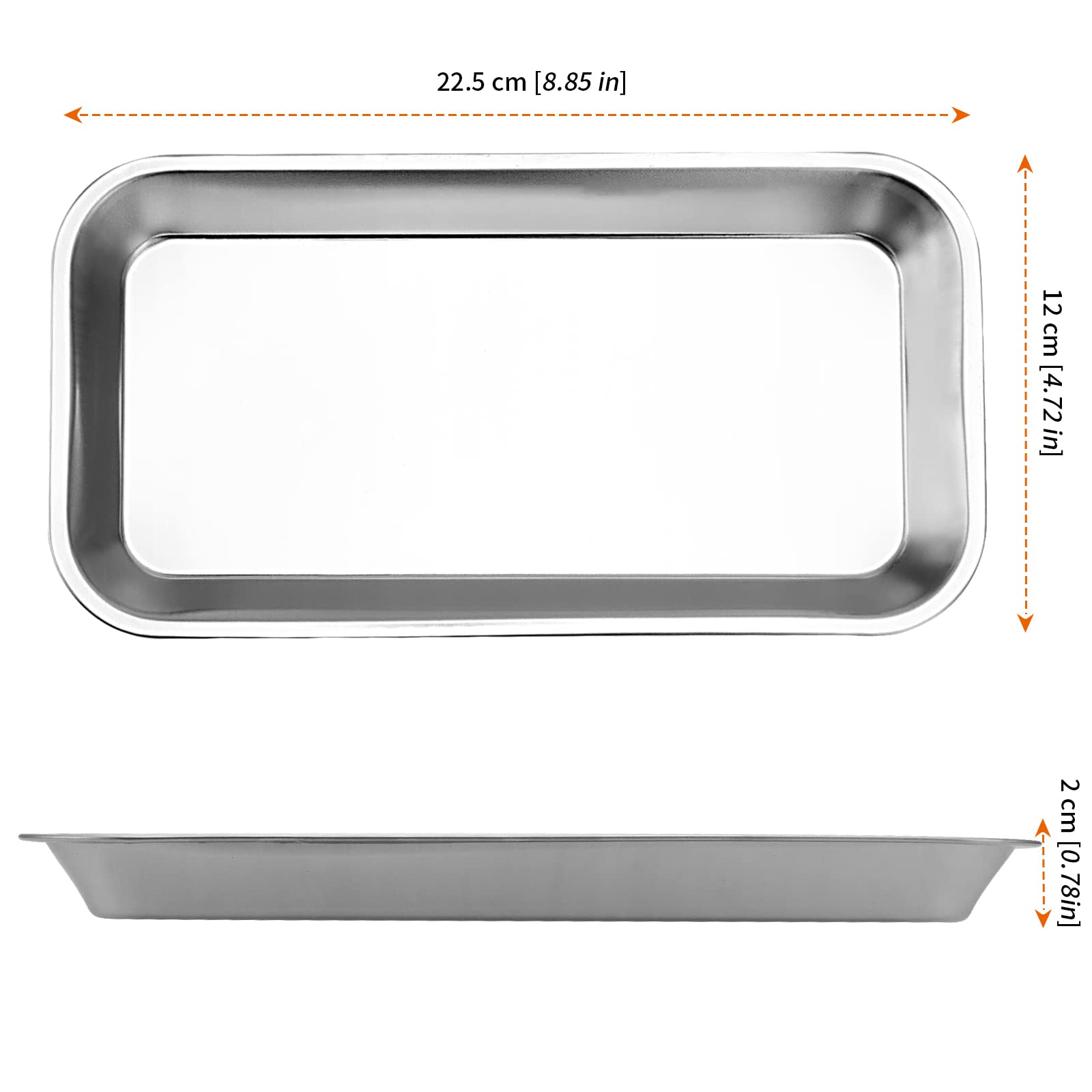 歯科用器具トレー10枚入 Amazon.co.jp: HOZEON 10個パック サージカルトレイ ステンレス