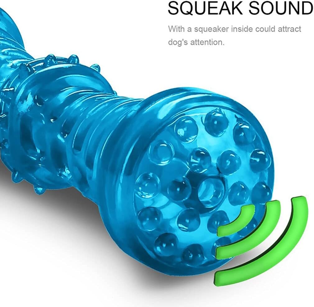 Pet Dog Chewing Toy Teeth Grinding Vocal Pet Toy Strong Bite Resistant Dog Bone Molar Stick Dog Toy (Orange Small)