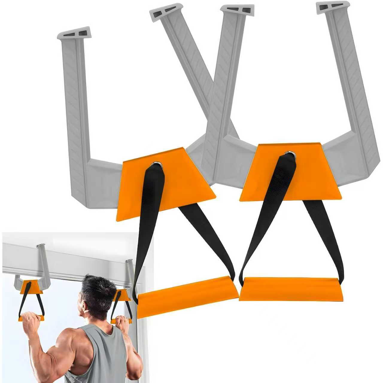 Portable Pull Up Bar for Doorway Adjustable Home Gym Equipment and Travel Pull Up Bar Lightweight No Screw