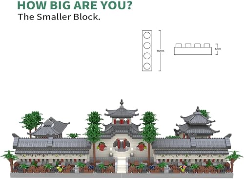 Miniatura 2 de Kadablk Architecture Chinese Style of Suzhou Garden (Set 1# Front Courtyard) Micro Block,Classical Famous Building Block Set,4222PCS for Adults &