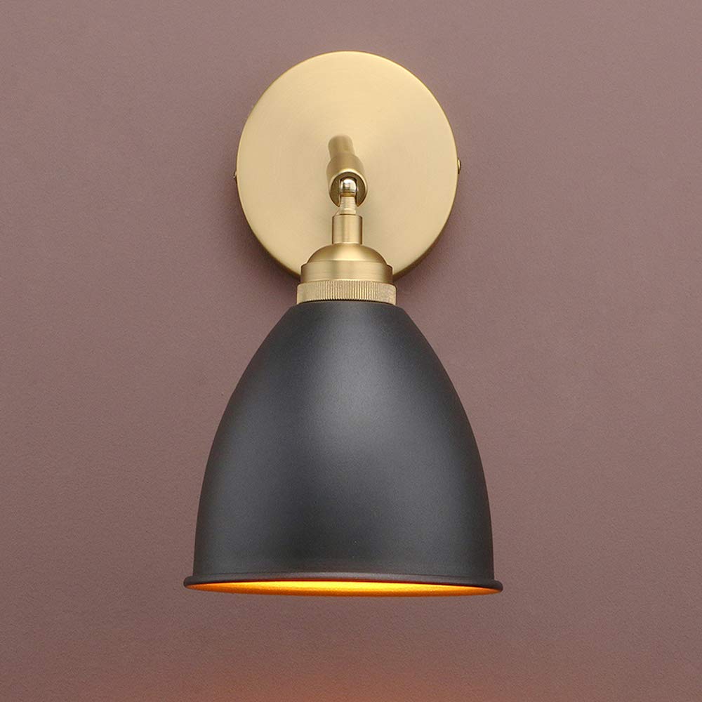 Luz de Pared de Metal de Loft Industrial, luz de Pared de Apliques conmutada y regañones, E27 Lámpara de Pared Vintage para Sala de Estar Café de restaurantes de Dormitorio de Cocina