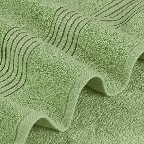 Image of Utopia Towels 4 Pack Bath Towels Set, (27 x 54 Inches) 100% Ring Spun Cotton, Quick Dry, Highly Absorbent, Soft Feel Towels, Perfect for Daily Use (Sage Green)