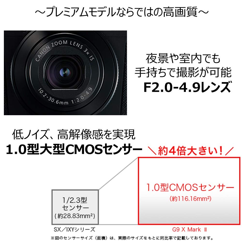 Amazon | Canon コンパクトデジタルカメラ PowerShot G9 X Mark II
