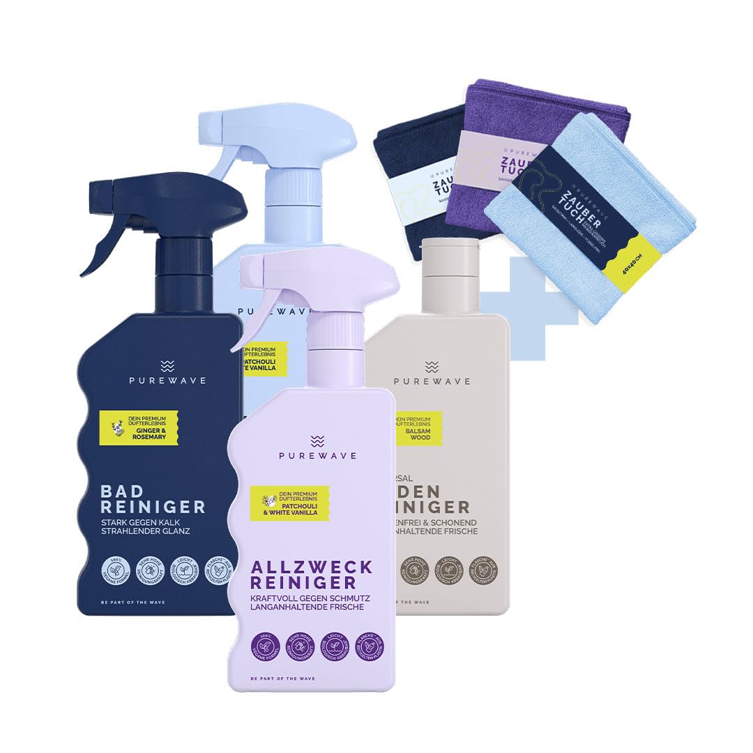 PUREWAVE Starter-Set All-in-One – Nachhaltige Reinigungslösungen für Haushalt und Gewerbe
