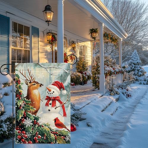 Flocon de neige drapeau de jardin pour embellir vos extérieurs en hiver - 5