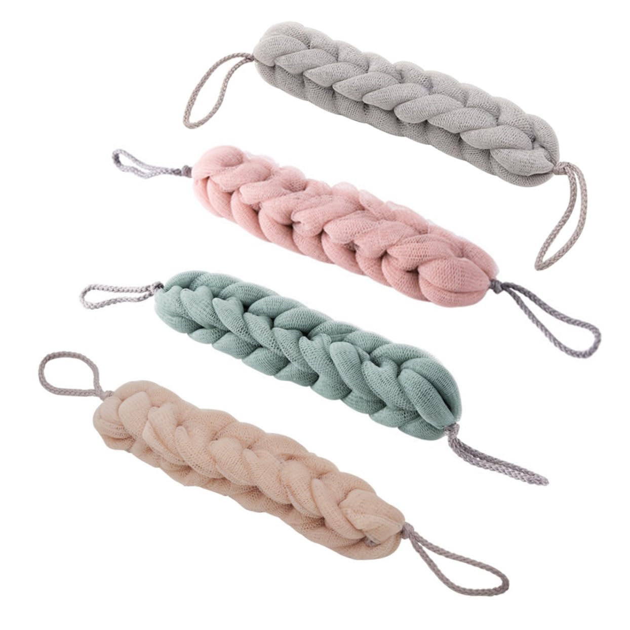 FRCOLOR 8 pz barra abrasiva per la schiena asciugamano asciugamano asciugamani da bagno esponja para bañarse asciugamano asciugamano doccia asciugamano bagno panno strofinaccio un bagno bagno panno