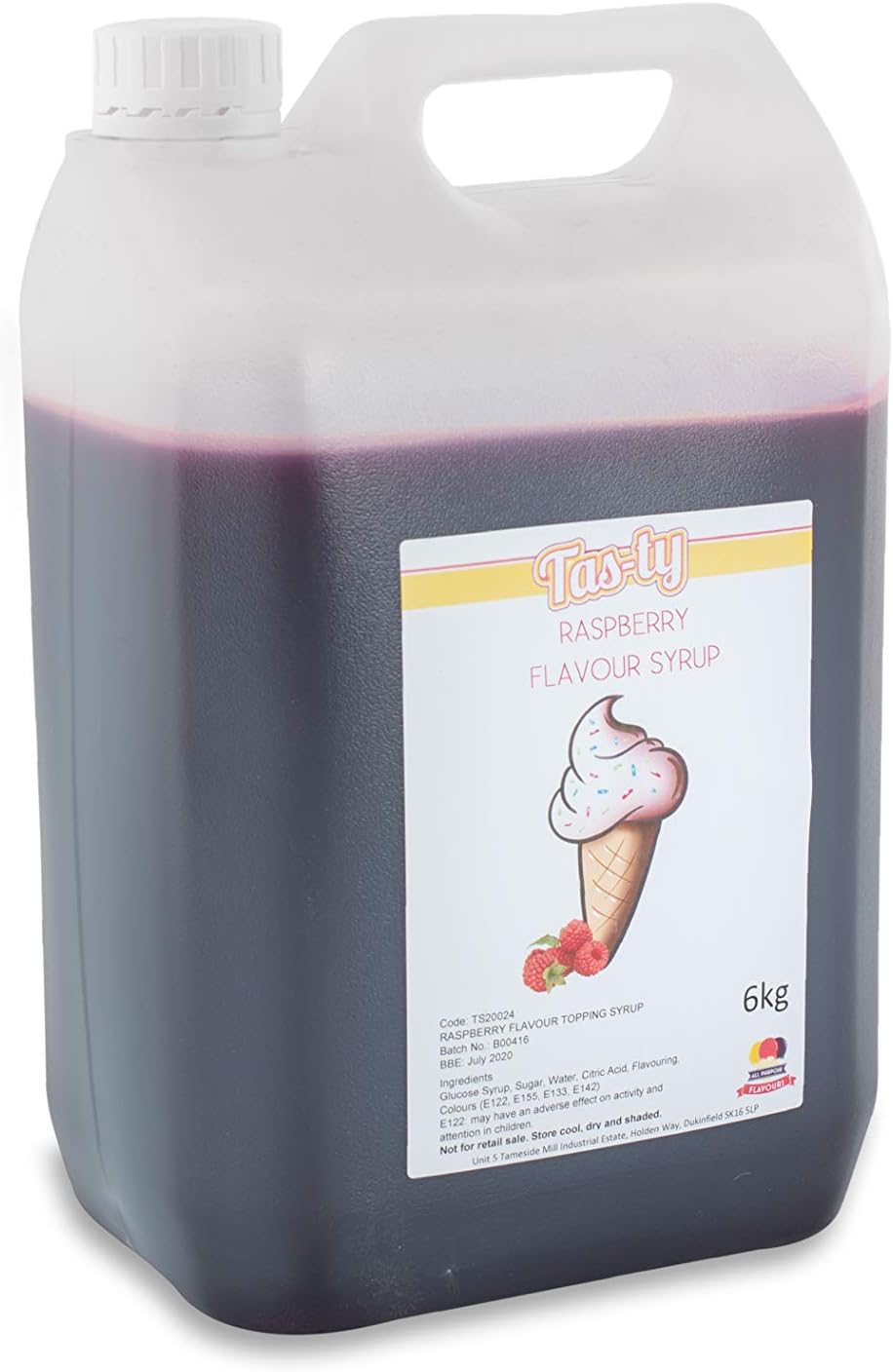 TASTY RASPBERRY Ice Cream Topping Sauce 6KG Amazon.co.uk Grocery