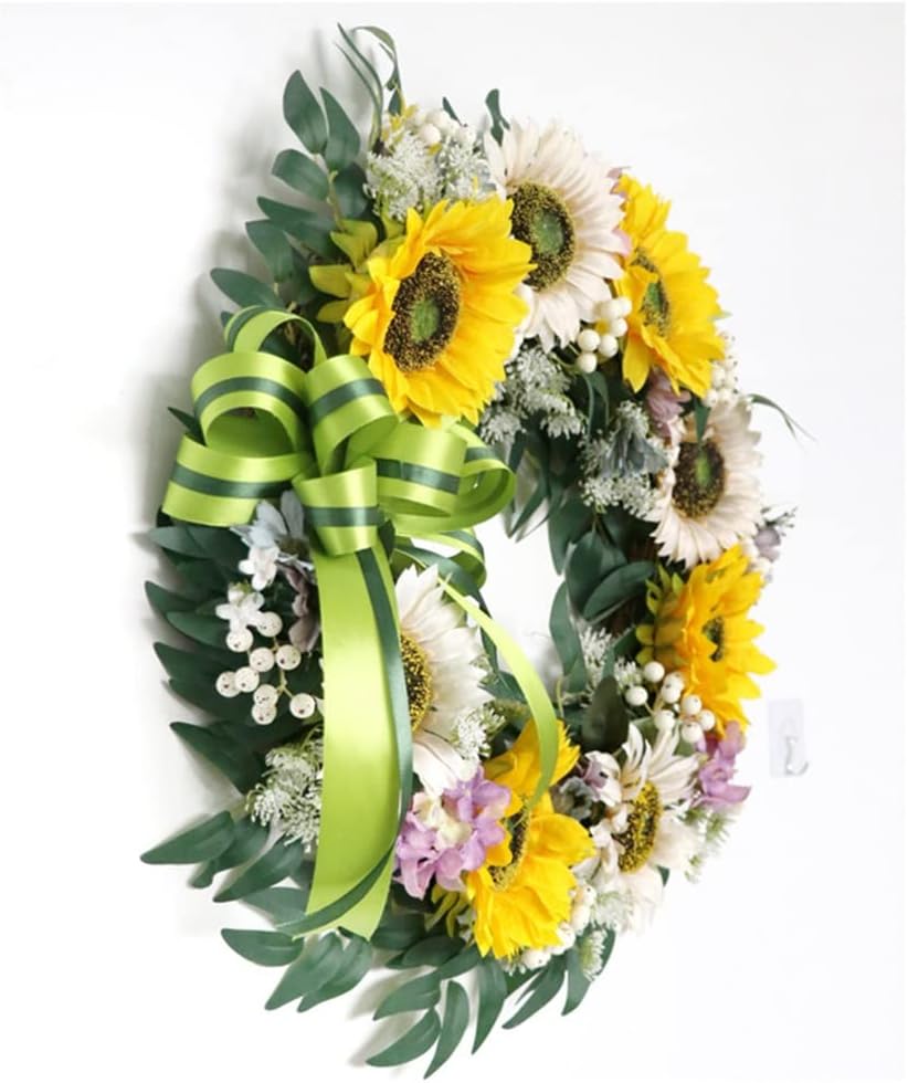 Simulated Sunflower Wreath Decoration Bee Festival Home Courtyard Door Wall Decoration