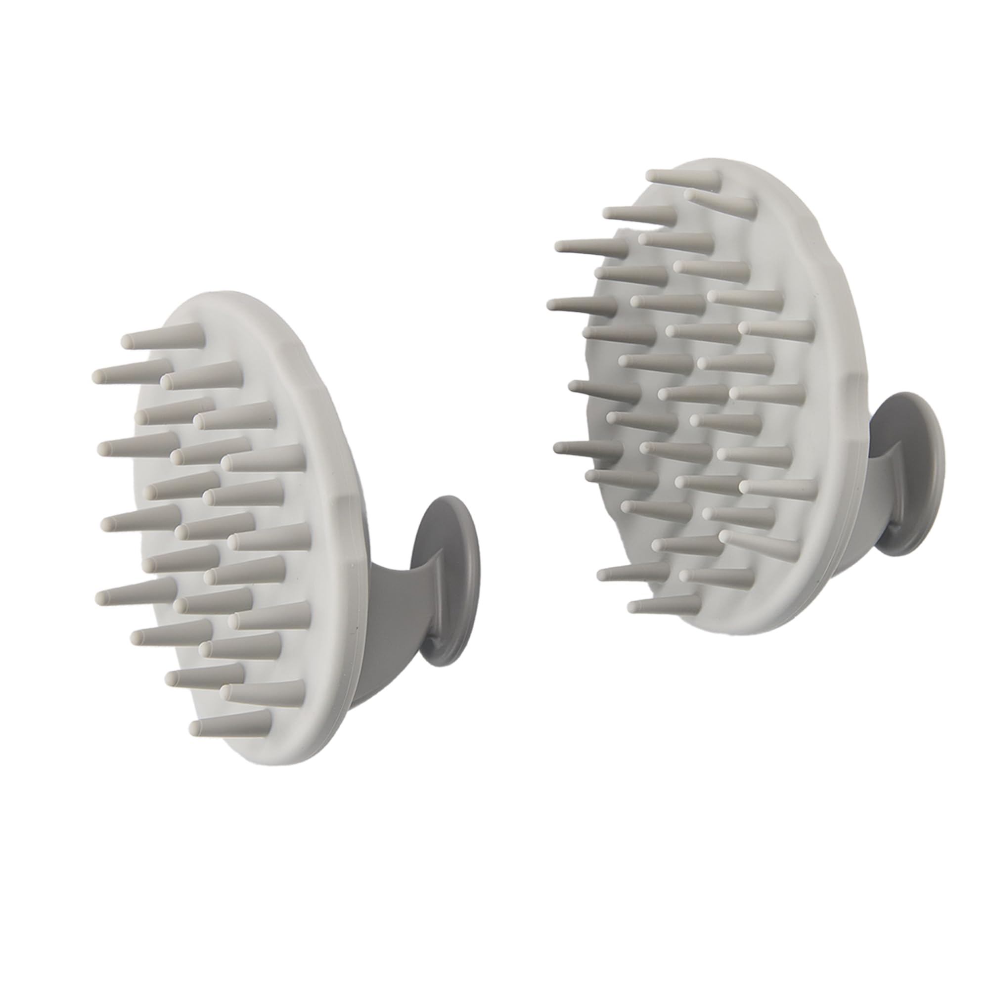 Scalp Hair Massager Shampoo Brush 2-Pack, Scalp Scrubber Set for Hair Growth and Deep Cleansing with Thick and Thin Bristles