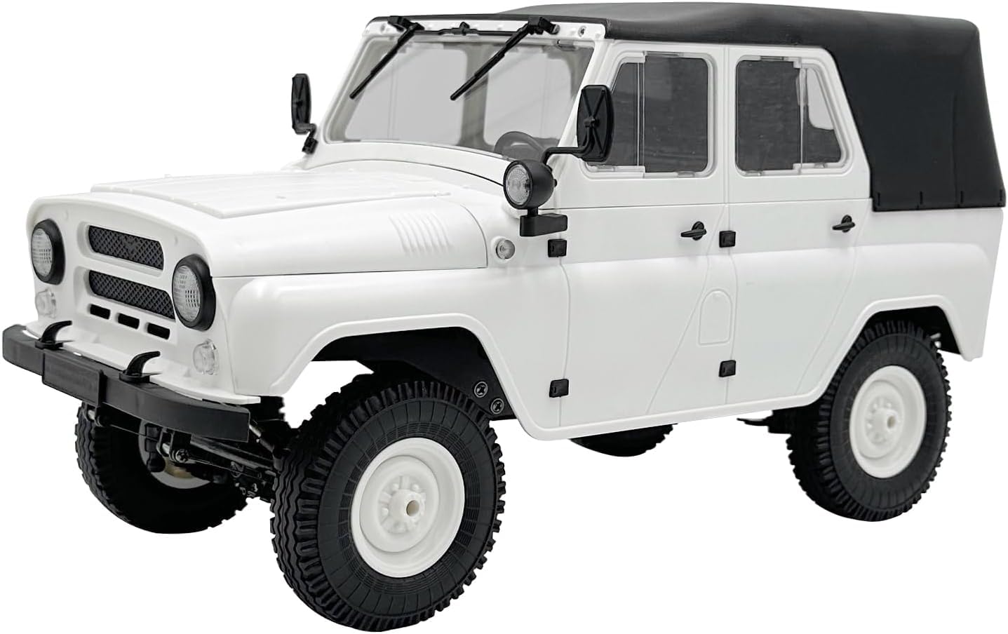 ARRIS 1/12 RC Crawler, WPL C94 UAZ-469 RC Rock Crawler 4x4 2.4GHz RTR Off-Road Truck, 4WD Military RC Truck for Adults Hobby Toys Gifts (White)