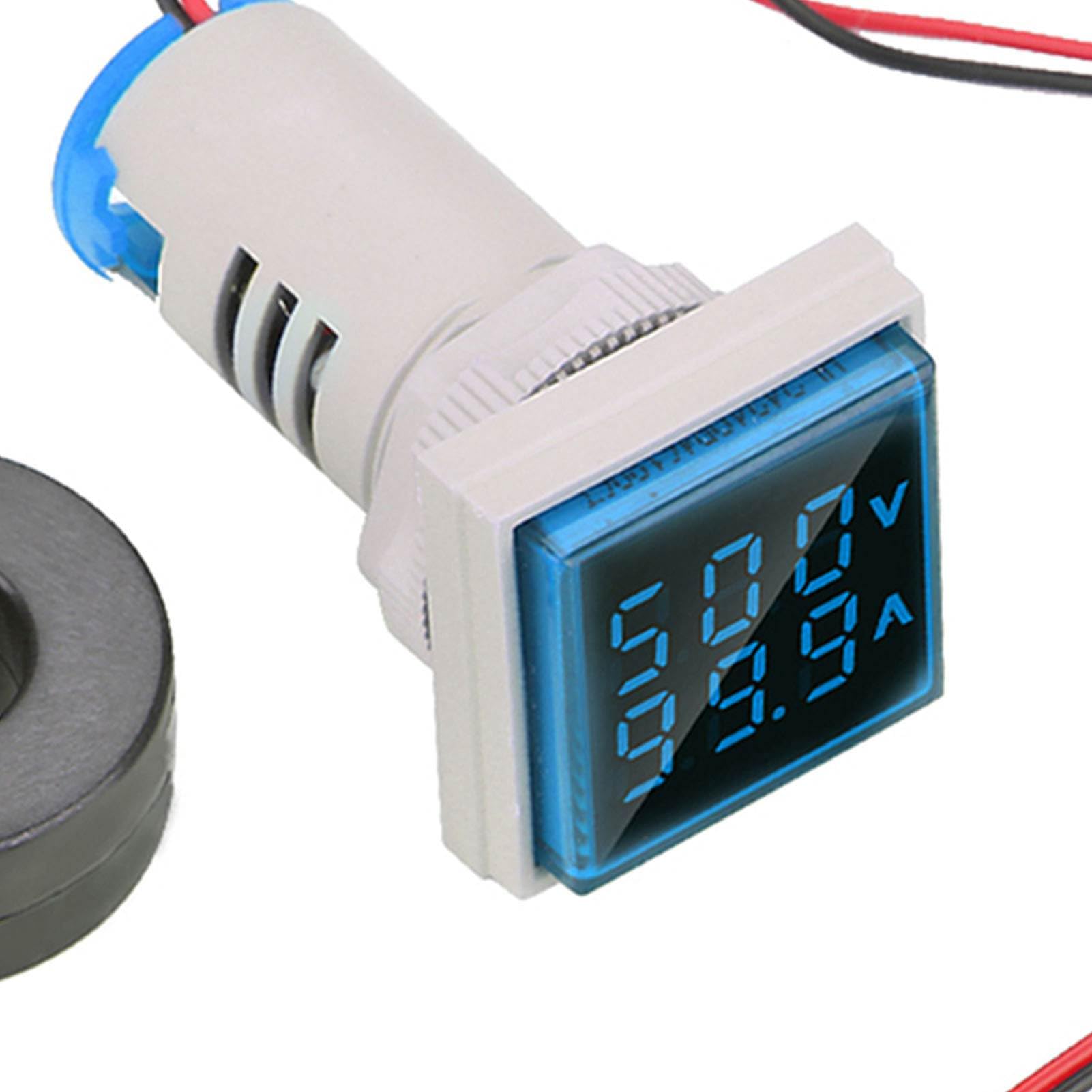 Voltmetro E Amperometro Digitale LED - Misuratore Di Corrente CA 0-100A E Tensione 60-500V - Foto 2