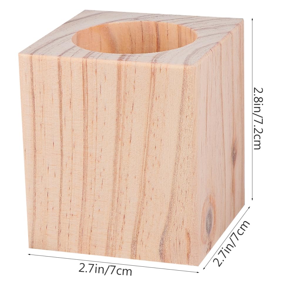 Ipetboom Solid Pine Wood Table Leg Risers 2 Inch Furniture Lifts with Floor Protectors for Chairs and Tables Enhance Stability and Comfort - Image 2