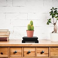 Vista 7 de Operitacx Base de exhibición de madera maciza de 5.90 pulgadas, soporte cuadrado para florero, planta, figura de Buda, soporte para tetera, pedestal