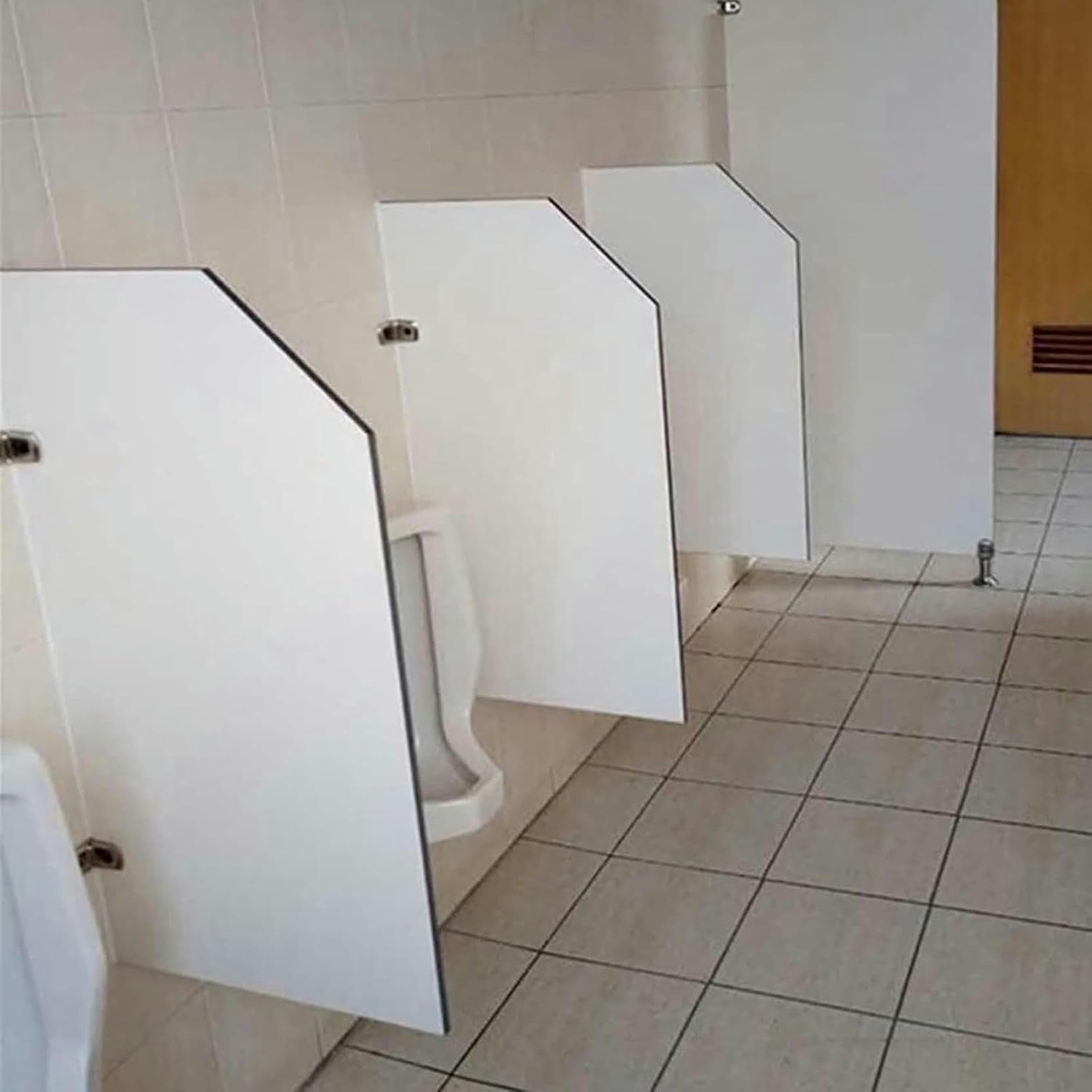 Mampara de privacidad para urinario público de pared para baño de hombres