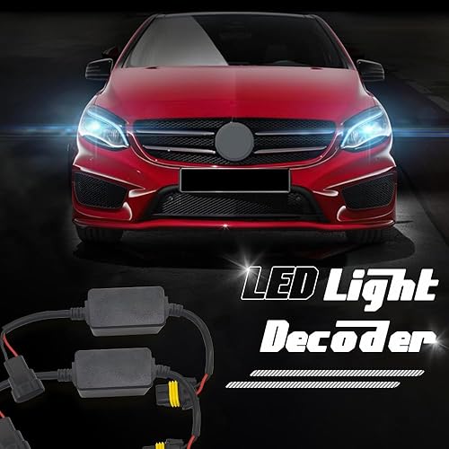 Miniatura 7 de 2 unidades LED Canbus sin errores antiparpadeo resistor decodificador, decodificador LED, 9004HB1 resistencia de decodificador de bombilla para