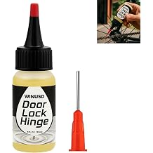 Door Hinge Lubricant Needle Oiler | 1 oz Lock Lube for Keyhole | Chain Lube Anti Seize Squeaky Door Hinge Oil for Bicycles, Zipper, Lock | Home Maintenance Kit for Quiet Doors, Hinges & Hardware