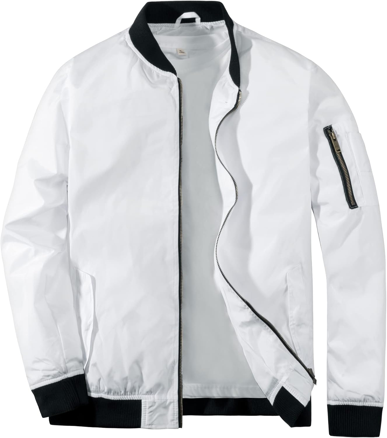 MADHERO Mens Bomber Jacket Lightweight Slim Fit Softshell Windbreaker