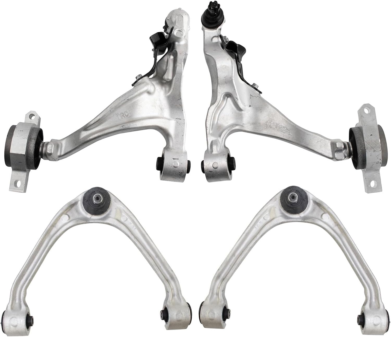 TRQ 4-Piece Front Control Arm and Ball Joint Set (fits Infiniti G37)