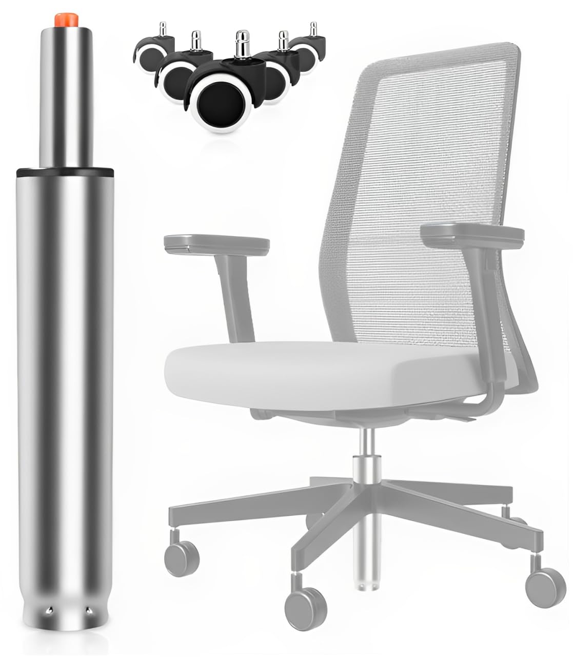 Vérin fauteuil bureau rechange haute résistance 450 kg avec roues