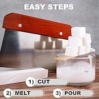 Vista 4 de Primal Elements Base de jabón de triple mantequilla (mango, karité y manteca de cacao) – Base de jabón de glicerina hidratante para derretir