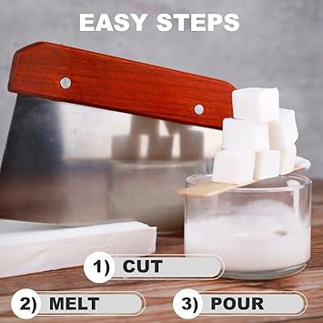 Primal Elements Shea Butter - Moisturizing Melt and Pour Glycerin Soap Base for Crafting and Soap Making, Easy to Cut - 2 Pound