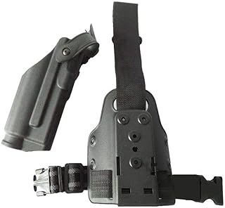 Quick Release Right Leg Thigh Holster and Tactical Drop Light Bearing M6 TLR-1 Gun Drop Holster for Glock 17 18 19 22 23 26 - Ace Hunter