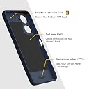 Pikkme Back Cover for iQOO Z9 Lite 5G / Vivo T3 Lite 5G / Vivo Y18 / Y18e / Y03 Camera Protection 3D Hexa Cube Design Silicone Protective Bumper Case (Blue) gallery image
